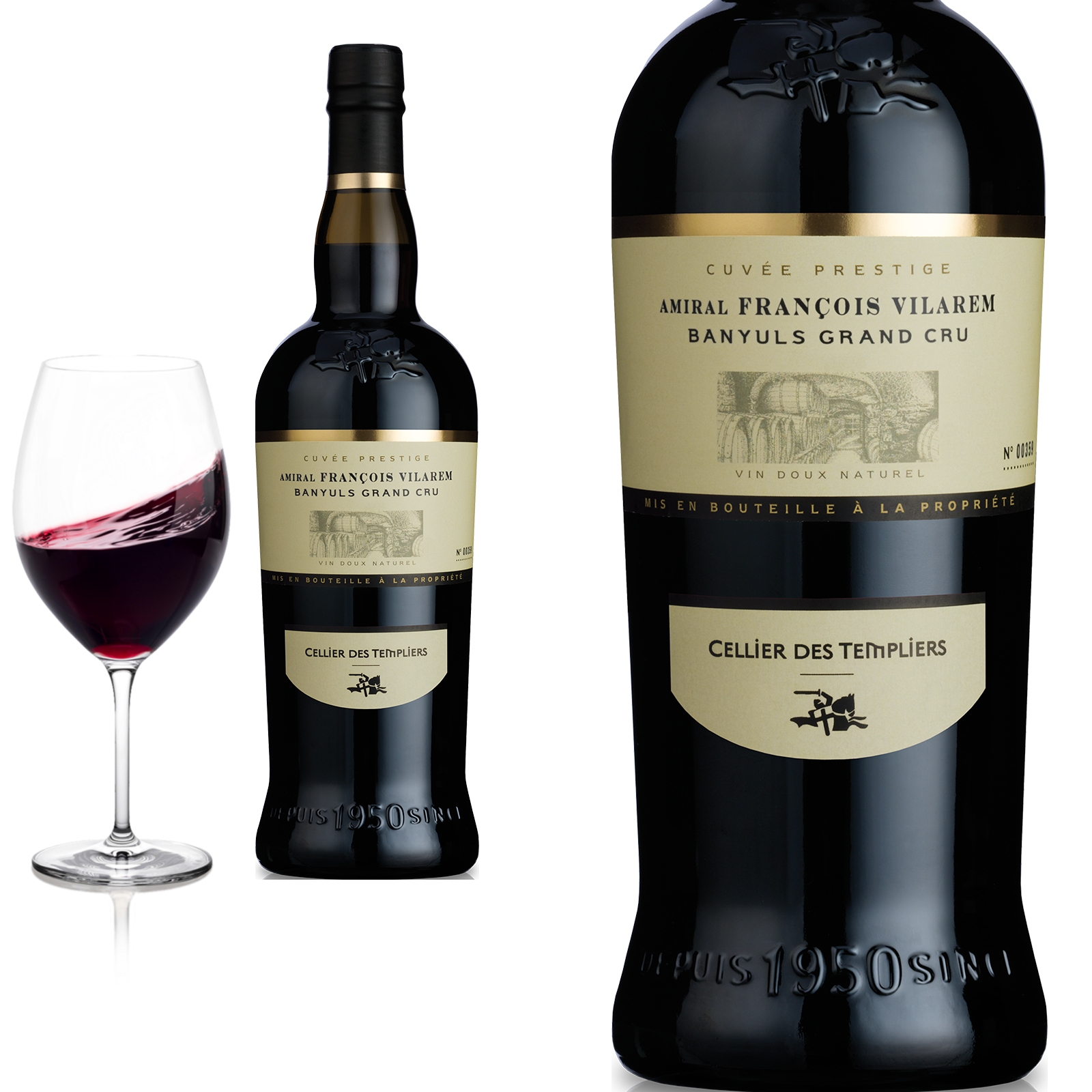 2008 Banyuls Grand Cru Cuvée Amiral Vilarem von Terres des Templiers - Rotwein