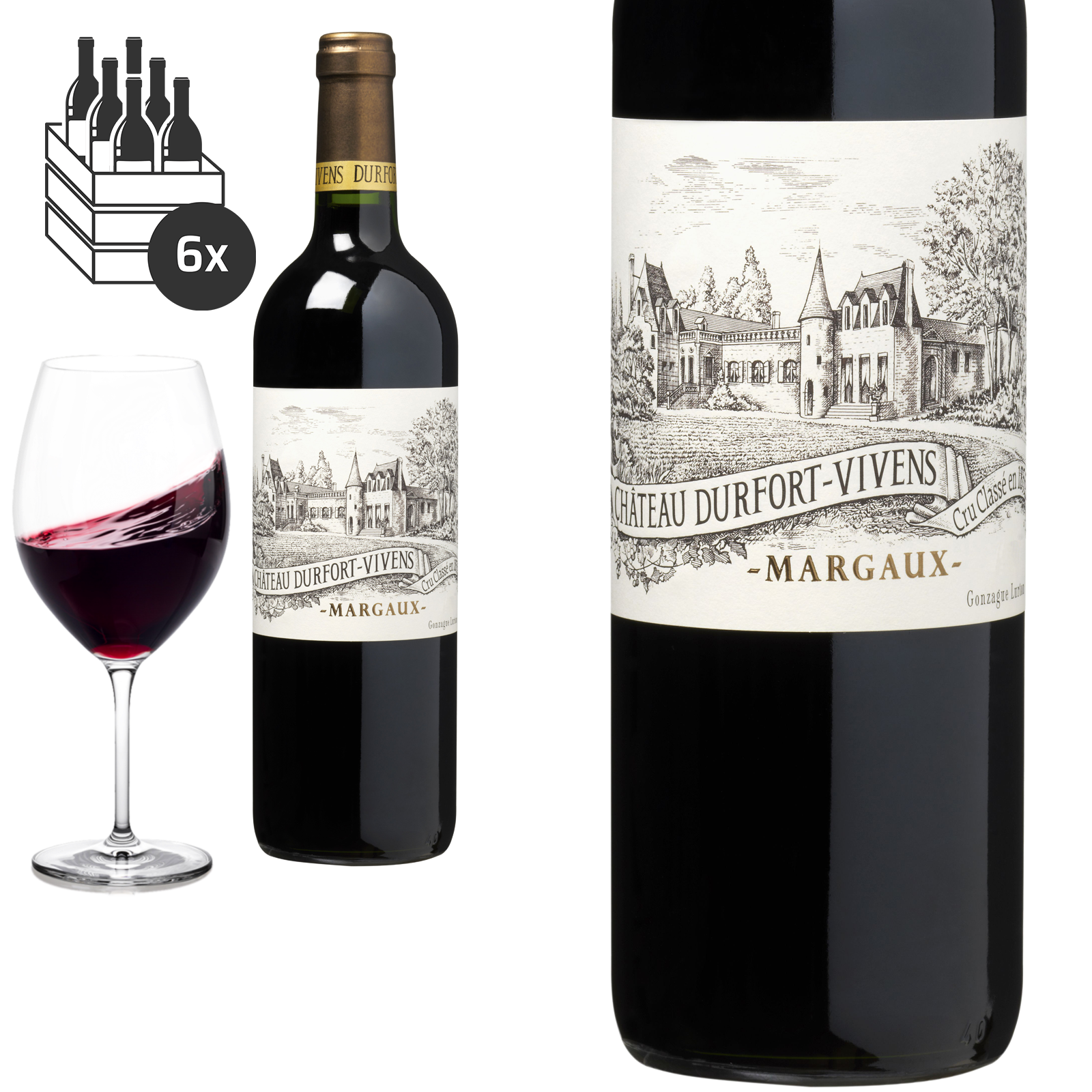 2016 Margaux Grand Cru Classé von Château Durfort-Vivens - Rotwein